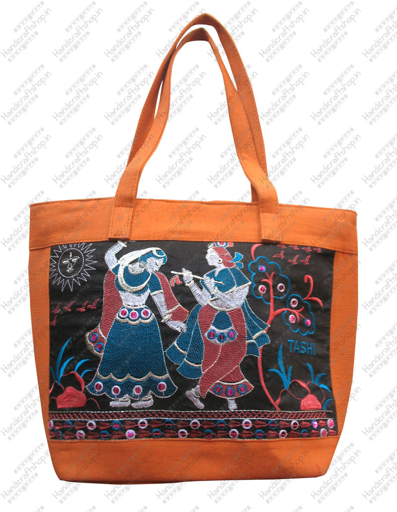 Jute Embroidery Handbags Online | Buy Jute Handbags in India| Jute Embroidery Shopping Bags